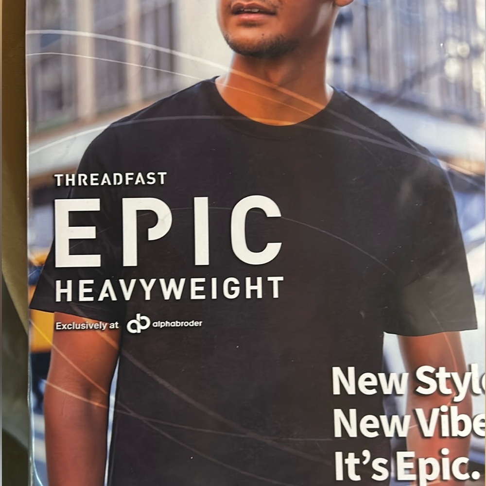 NWT Epic Threads Black Short Sleeve Heavyweight Tee L